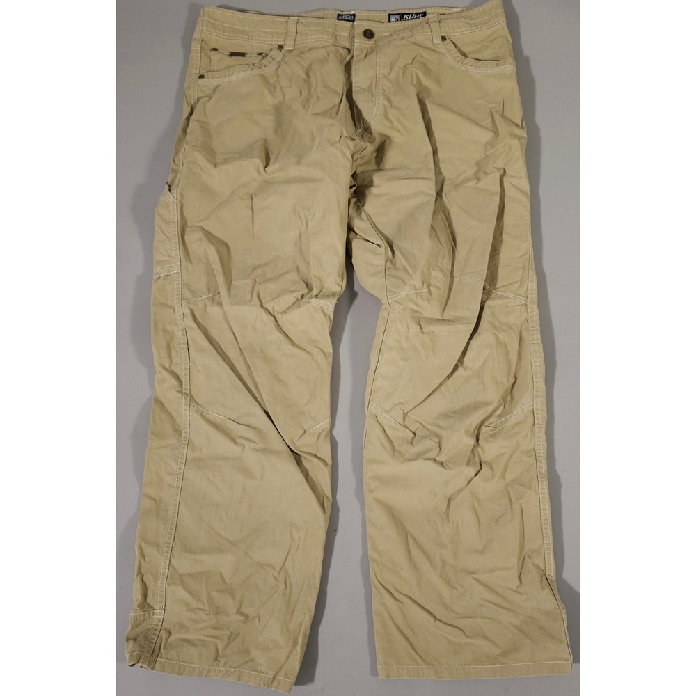 Kuhl Revolvr Pants Mens 40x30 Khaki Tan Uberkuhl Hybrid Hiking Outdoor